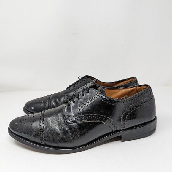 Allen Edmonds Sanford Men\'s Cap Toe Dress Shoes Excellent, high quality leathe